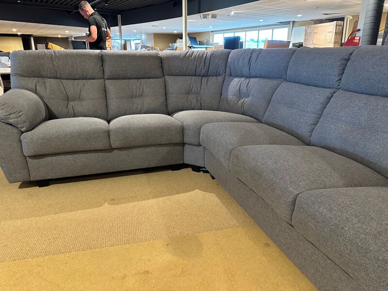 Hoekbank, grijs – foto 6 – kavel bij Onlineveilingmeester, Joure