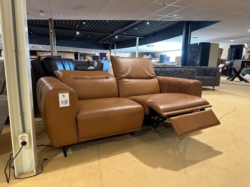 2-zits bank, cognac – foto 4 – kavel bij Onlineveilingmeester, Joure