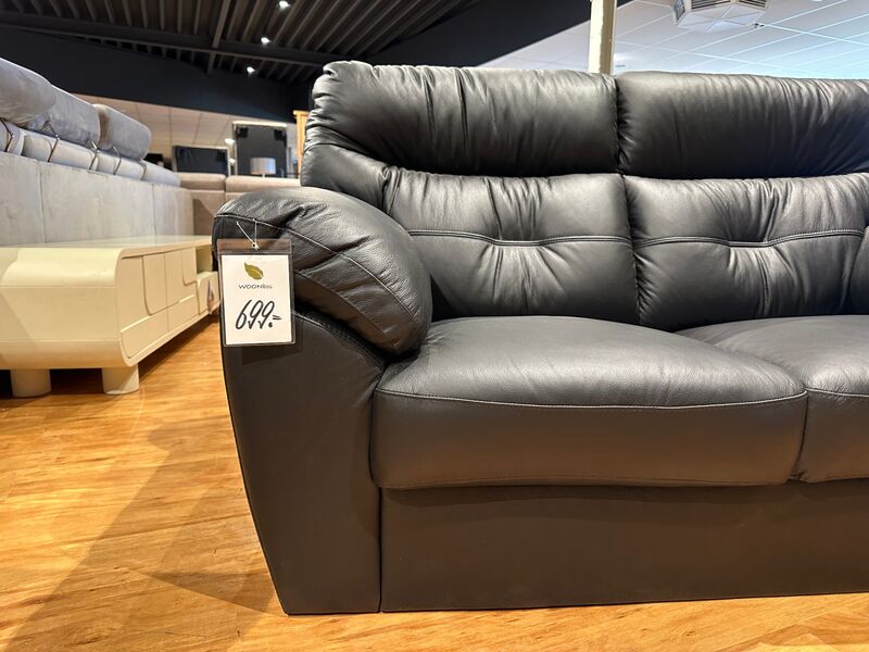 2-zits bank, zwart – foto 5 – kavel bij Onlineveilingmeester, Joure