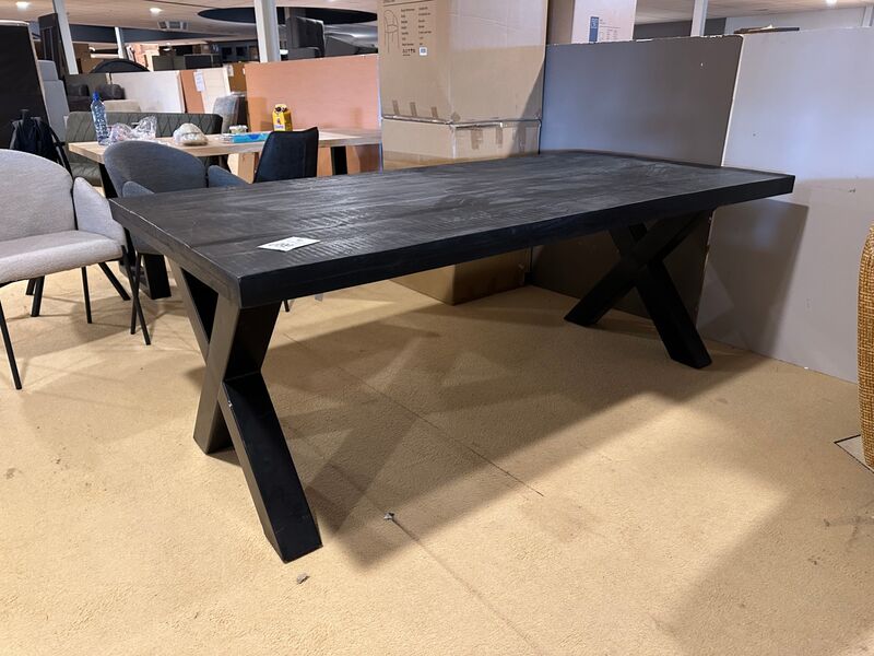 Eettafel, zwart – foto 2 – kavel bij Onlineveilingmeester, Joure