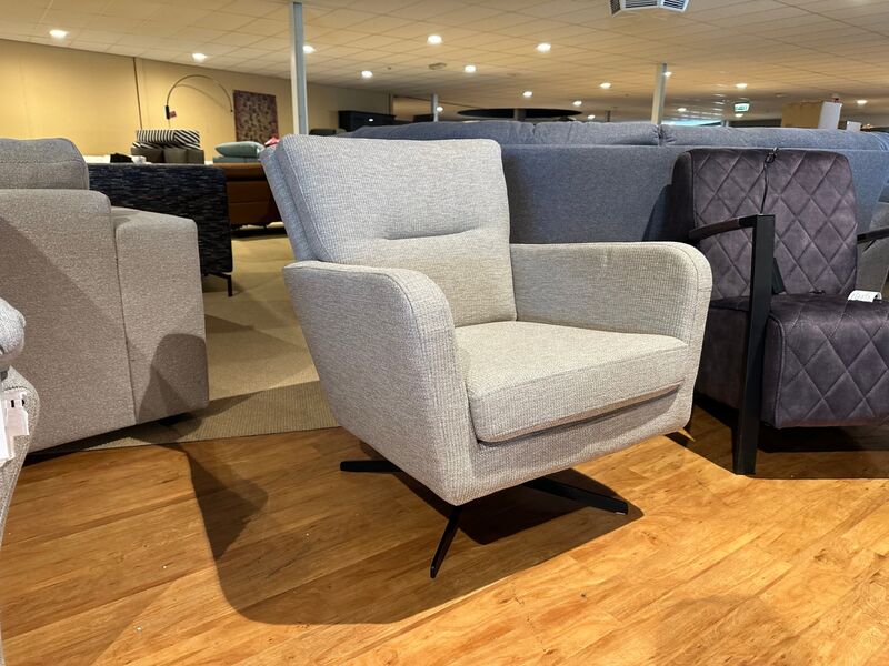 Draaifauteuil, grijs – foto 2 – kavel bij Onlineveilingmeester, Joure