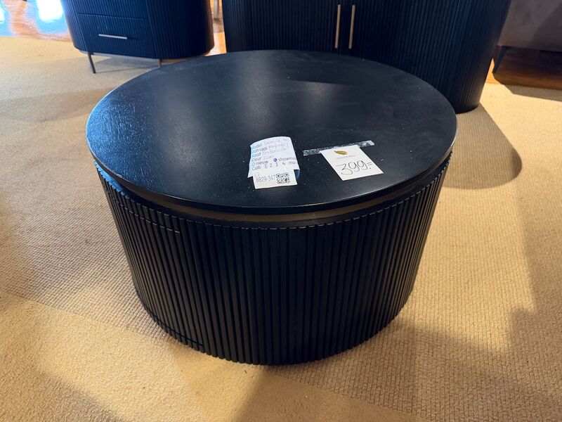 Salontafel rond Tower, zwart