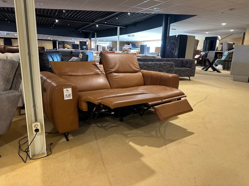 2-zits bank, cognac – foto 5 – kavel bij Onlineveilingmeester, Joure