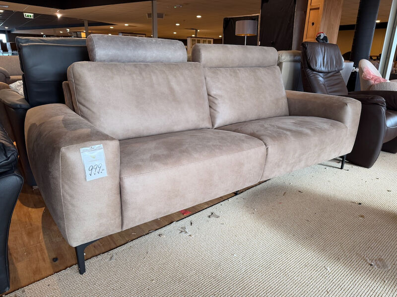 3-zits bank Sitdesign, licht bruin / taupe