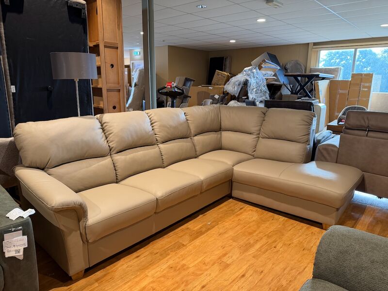 Hoekbank Knudsen, beige / creme