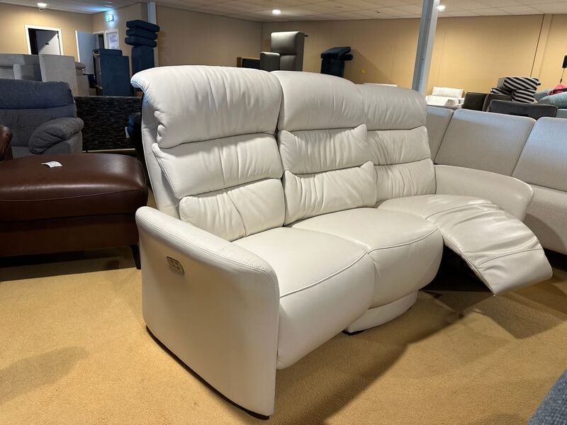 3-zits bank, creme/wit – foto 2 – kavel bij Onlineveilingmeester, Joure