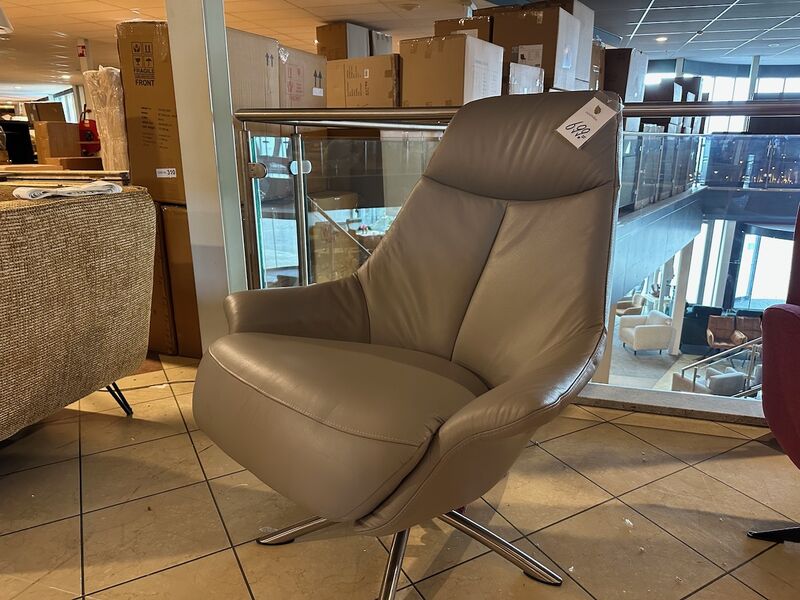 Draai fauteuil Knudsen, grijs