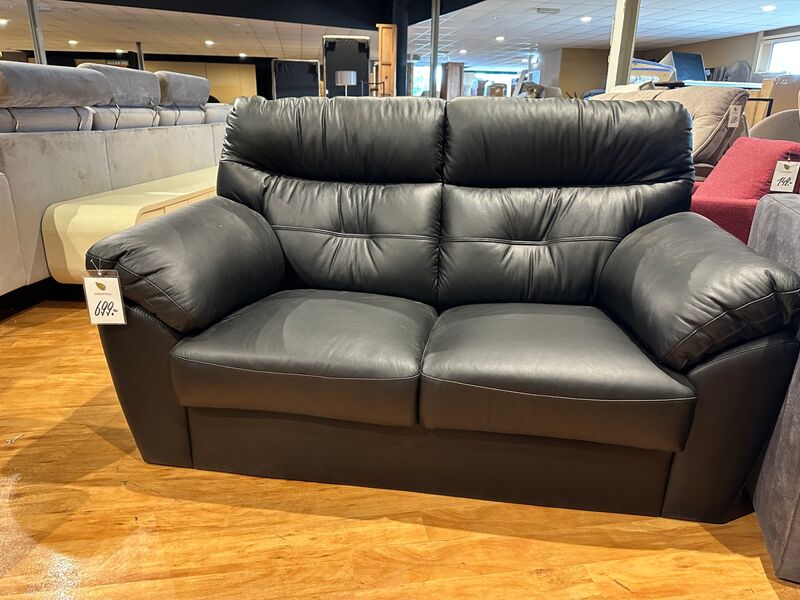 2-zits bank, zwart – foto 2 – kavel bij Onlineveilingmeester, Joure