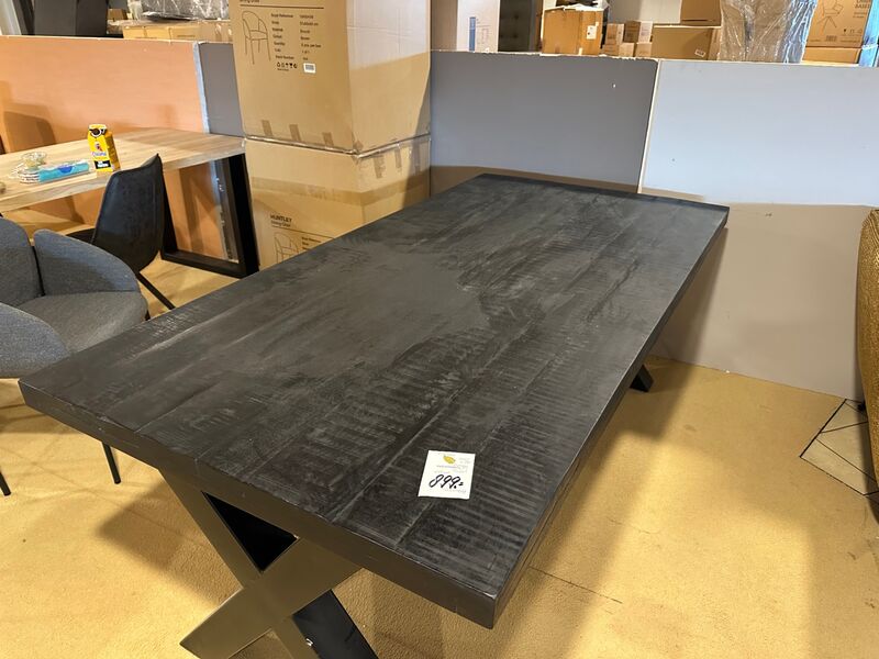 Eettafel, zwart – foto 4 – kavel bij Onlineveilingmeester, Joure