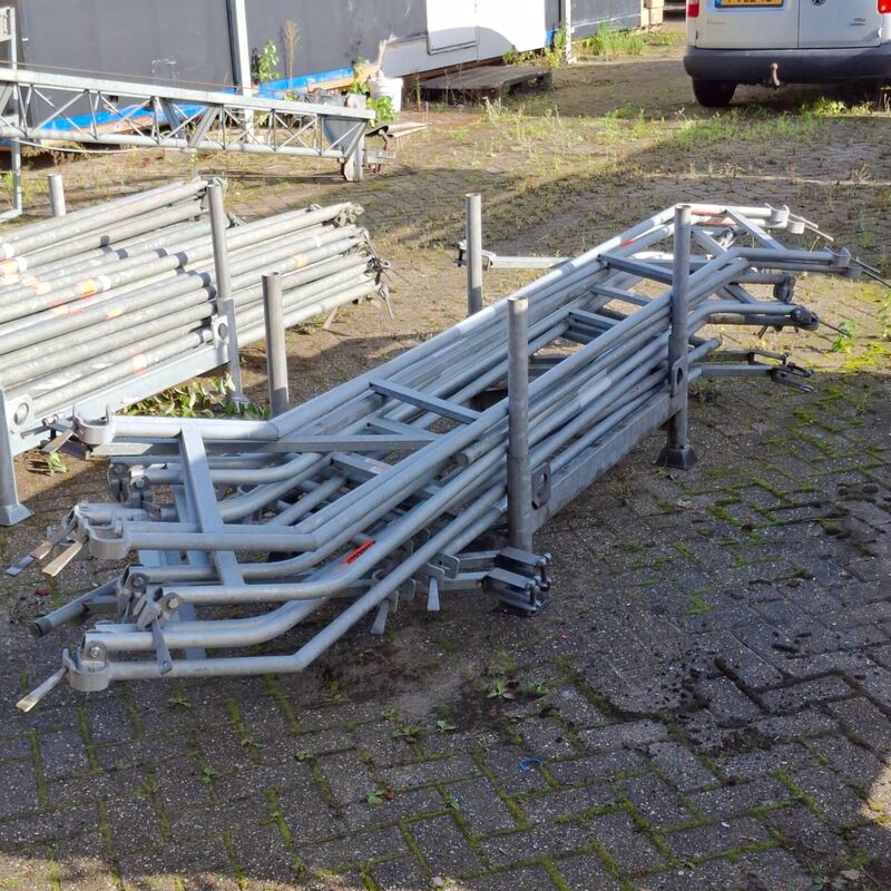 Ca. 13x Bordestrap leuning, Layher, Allround | 257 cm, in transportbok – foto 5 – kavel bij Onlineveilingmeester, Smilde