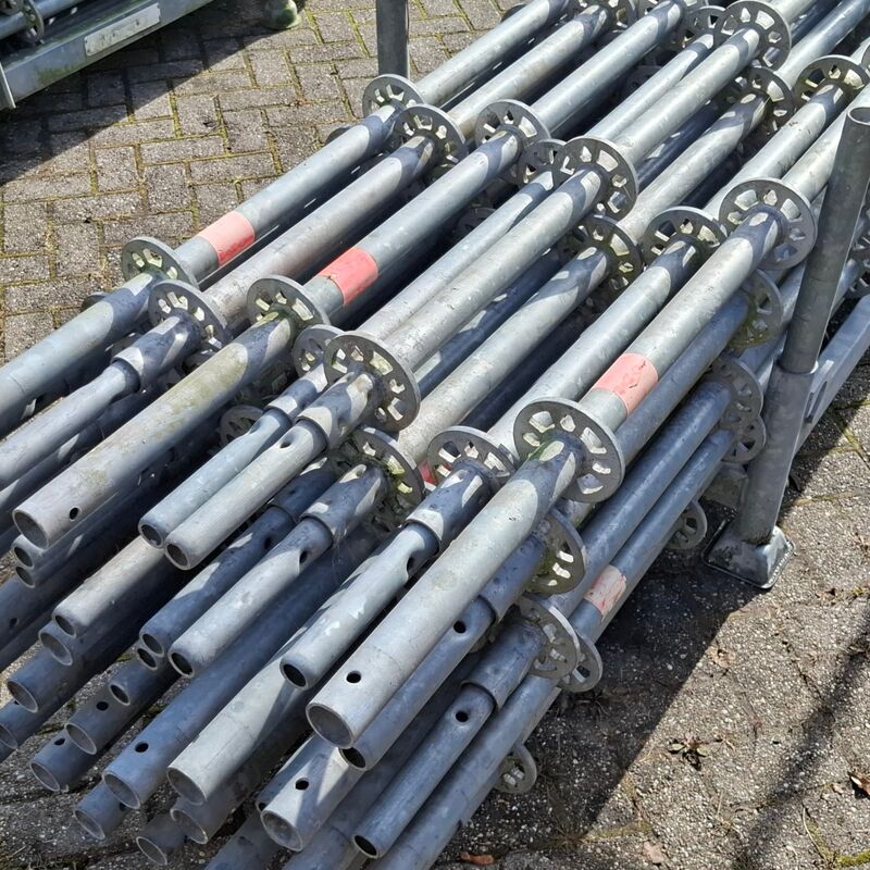 Ca. 46x Staanders met pen, Layher, Allround | 300cm (ring 50), in transportbok – foto 4 – kavel bij Onlineveilingmeester, Smilde