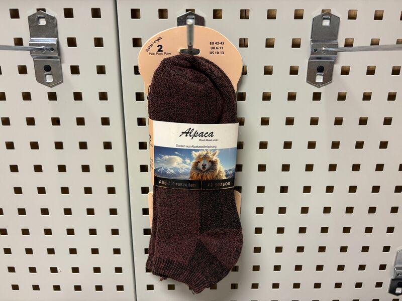 Ca. 108x Sokken Alpaca, All-Season, Burgundy