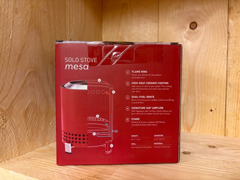 Tafelvuur SoloStove, Mesa, rood – foto 3 – kavel bij Onlineveilingmeester