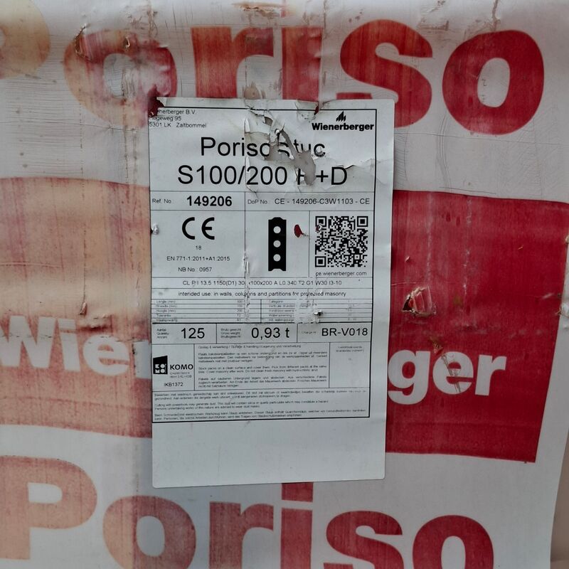 Partij diverse metselblokken en stenen o.a. Poriso – foto 4 – kavel bij Onlineveilingmeester, Smilde