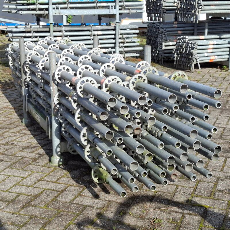 Ca. 50x Staanders met pen, Layher, Allround | 300cm (ring 50), in transportbok – foto 2 – kavel bij Onlineveilingmeester, Smilde