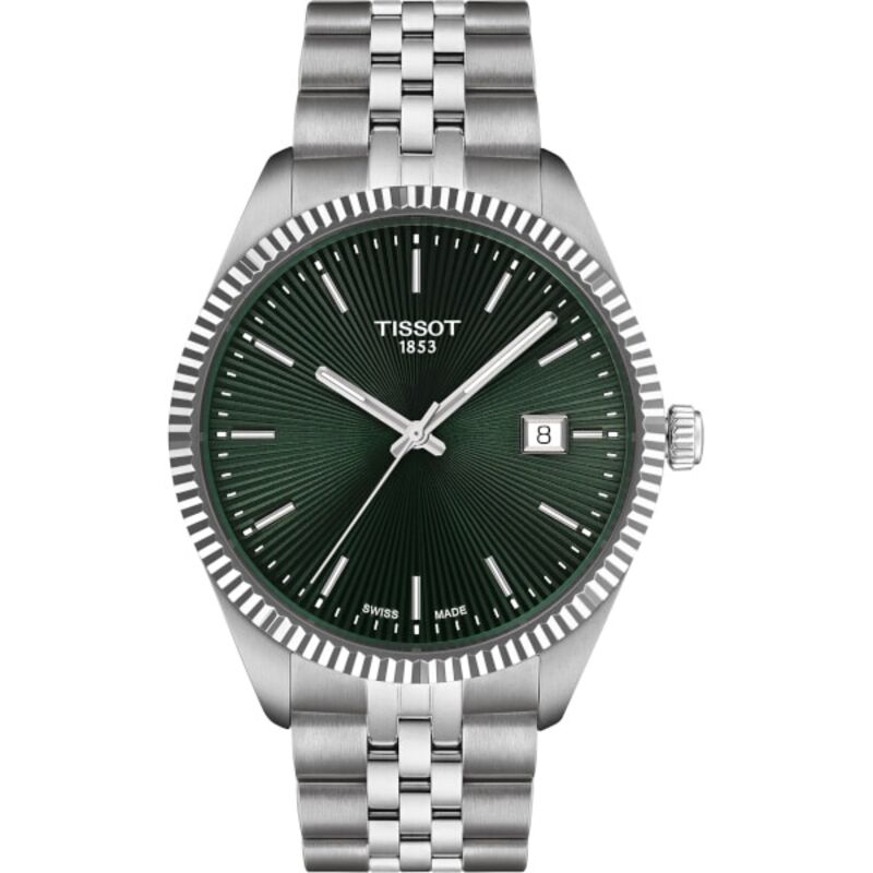 Heren Horloge Tissot, Ballade 40mm, silver/green