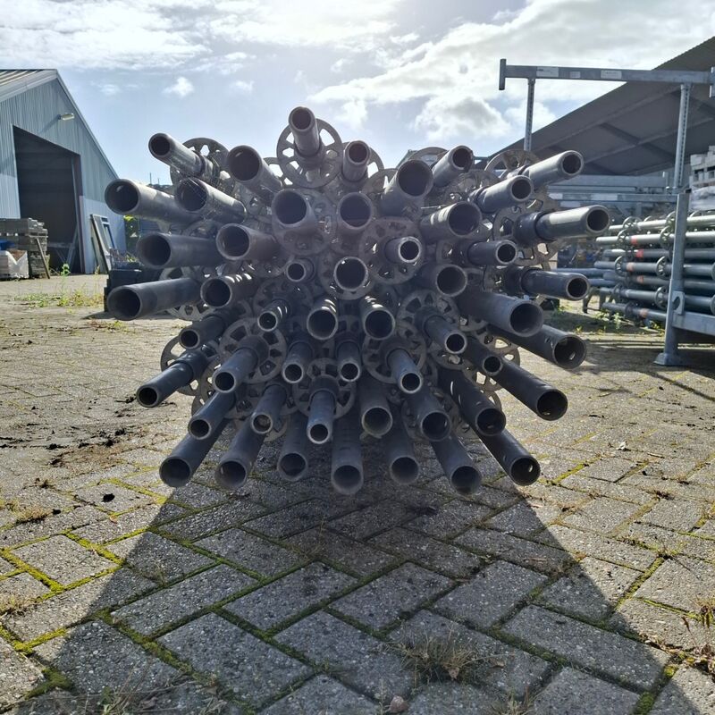 Ca. 50x Staanders met pen, Layher, Allround | 300cm (ring 50), in transportbok – foto 4 – kavel bij Onlineveilingmeester, Smilde