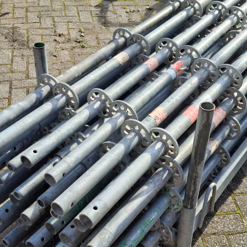 Ca. 51x Staanders met pen, Layher, Allround | 200 cm (ring 50), in transportbok – foto 5 – kavel bij Onlineveilingmeester, Smilde