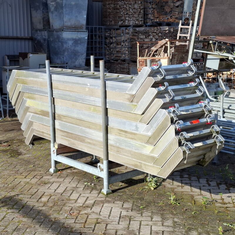 9x Bordestrap, Layher, Allround, in transportbok – kavel bij Onlineveilingmeester, Smilde