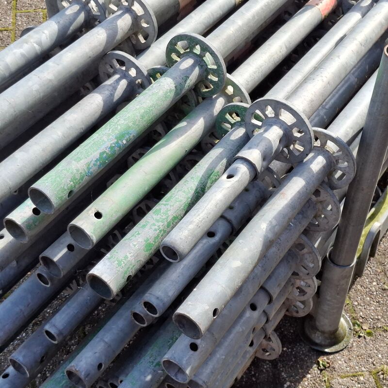 Ca. 52x Staanders met pen, Layher, Allround | 200cm (ring 50), in transportbok – foto 5 – kavel bij Onlineveilingmeester, Smilde