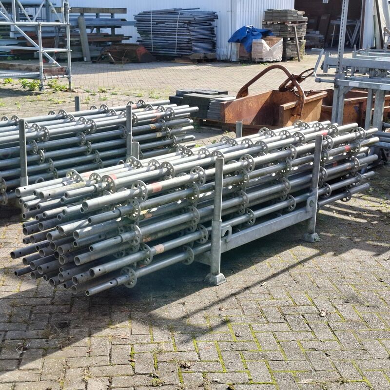 Ca. 46x Staanders met pen, Layher, Allround | 300cm (ring 50), in transportbok – foto 2 – kavel bij Onlineveilingmeester, Smilde