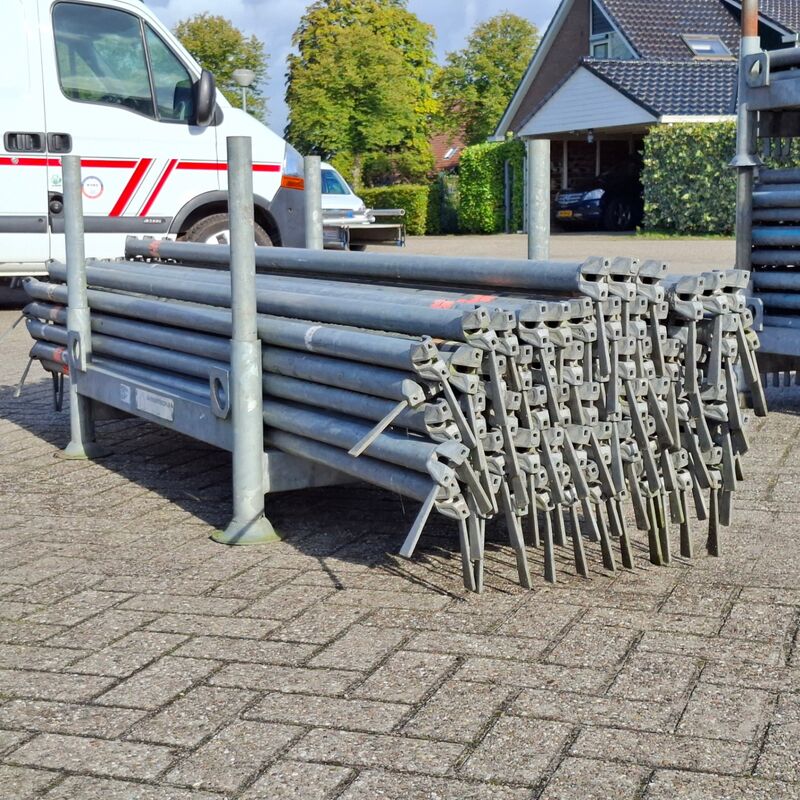 Partij O-liggers, Layher, Allround | 257cm, in transportbok – foto 2 – kavel bij Onlineveilingmeester, Smilde