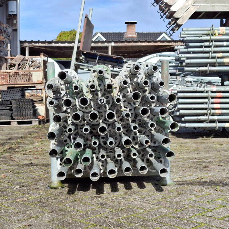 Ca. 52x Staanders met pen, Layher, Allround | 200cm (ring 50), in transportbok – foto 2 – kavel bij Onlineveilingmeester, Smilde