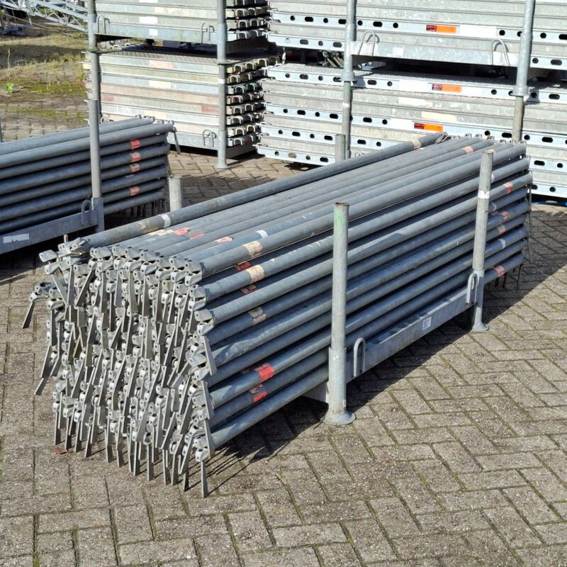 Partij O-liggers, Layher, Allround | 257 cm, in transportbok – kavel bij Onlineveilingmeester, Smilde