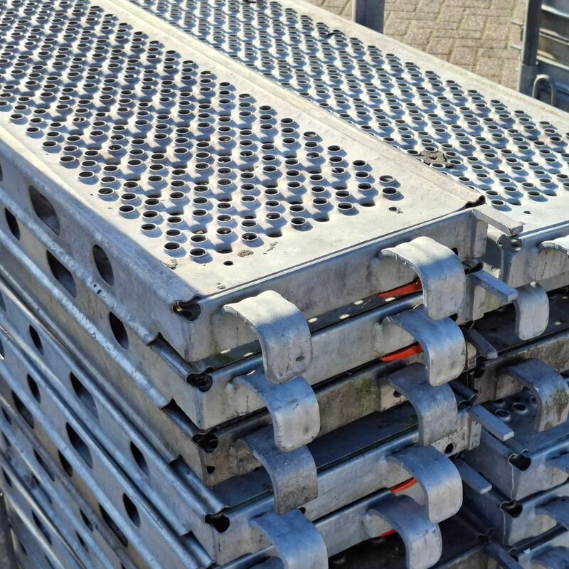 Ca. 23x O-roostervloer, Layher, Allround | 257x32 cm, in transportbok – foto 5 – kavel bij Onlineveilingmeester, Smilde