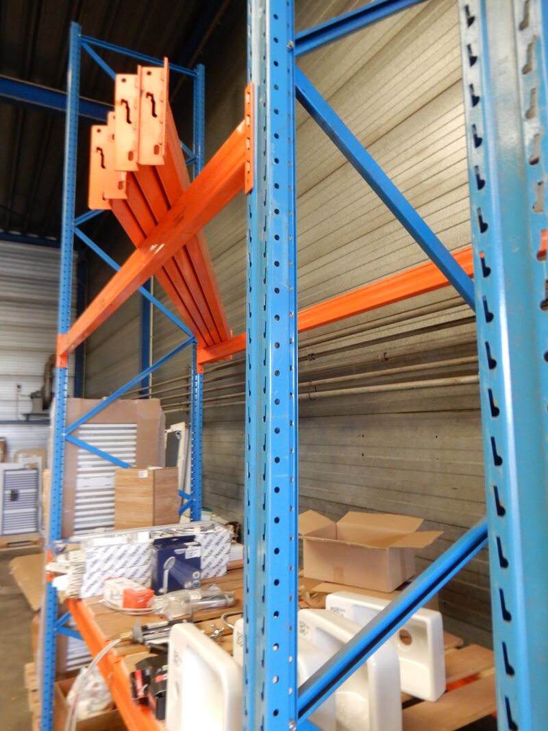 Ca. 3,1mtr Palletstelling, oranje/blauw – foto 3 – kavel bij Onlineveilingmeester, Assen