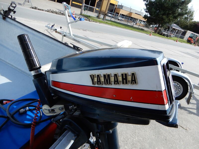 Boot met motor, trailer en diverse benodigdheden, blauw – foto 6 – kavel bij Onlineveilingmeester, Assen