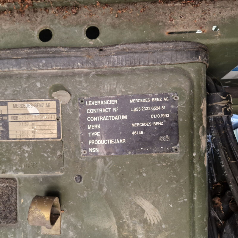 Voertuig, incompleet, Mercedes Benz, 290GD – foto 8 – kavel bij Domeinen Roerende Zaken, Soesterberg