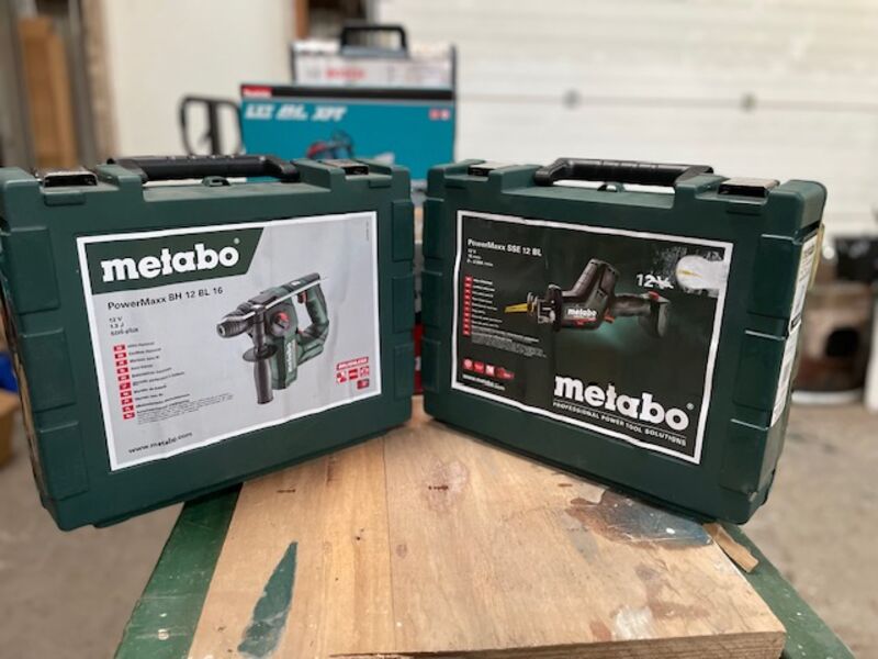 Accu boorhamer en reciprozaag (body's), Metabo, SSE 12 BL + Powermax SSE 12 BL – foto 3 – kavel bij Onlineveilingmeester, Raalte