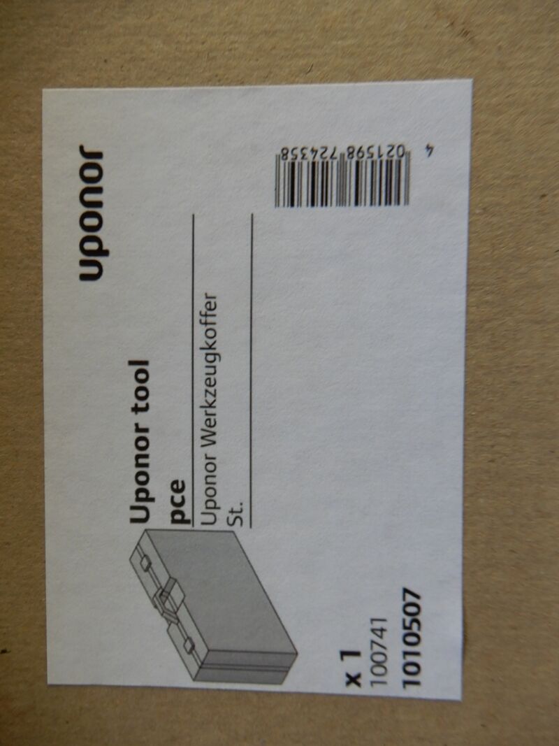 2x Uponor koffer, Uponor, Tool, blauw – foto 4 – kavel bij Onlineveilingmeester, Assen