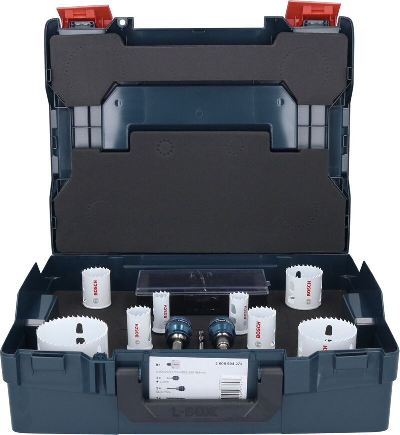 11-delige gatenzaag set in L-box, Bosch, 2608594271 – foto 2 – kavel bij Onlineveilingmeester, Raalte
