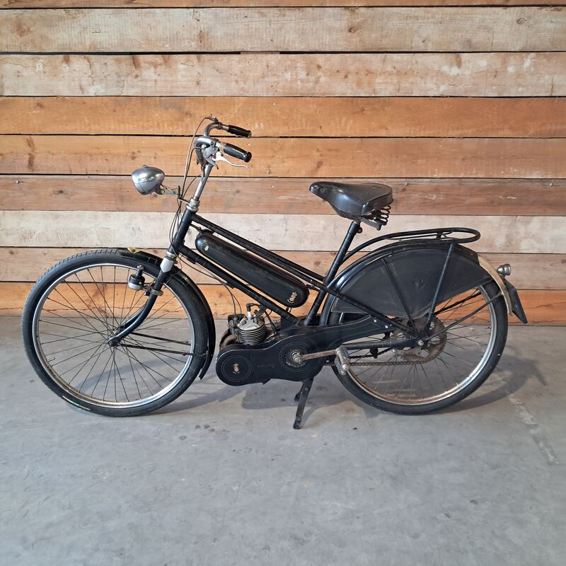 Klassieke bromfiets, Gruno, VAP.4, Zwart, 1951 – foto 3 – kavel bij Onlineveilingmeester, Heerenveen
