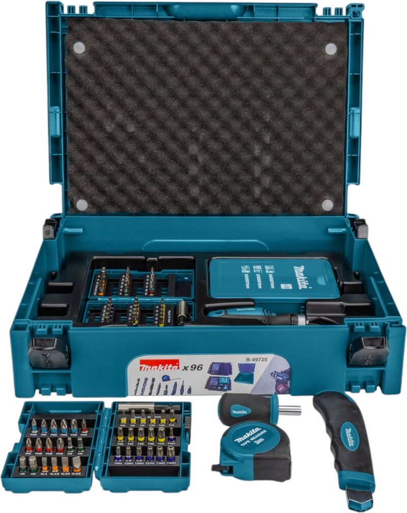 2x 90-delige bit/schroef/boor accessoire set, Makita, B49725 – kavel bij Onlineveilingmeester, Raalte