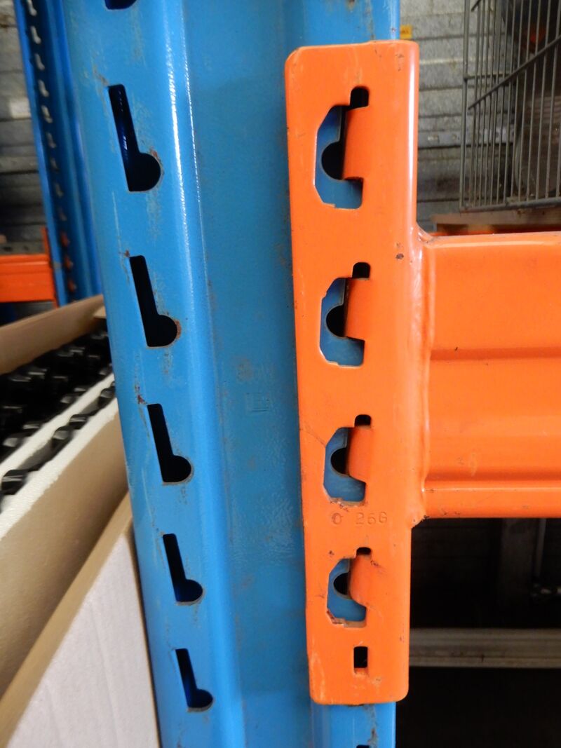 Ca. 3,1mtr Palletstelling, oranje/blauw – foto 4 – kavel bij Onlineveilingmeester, Assen