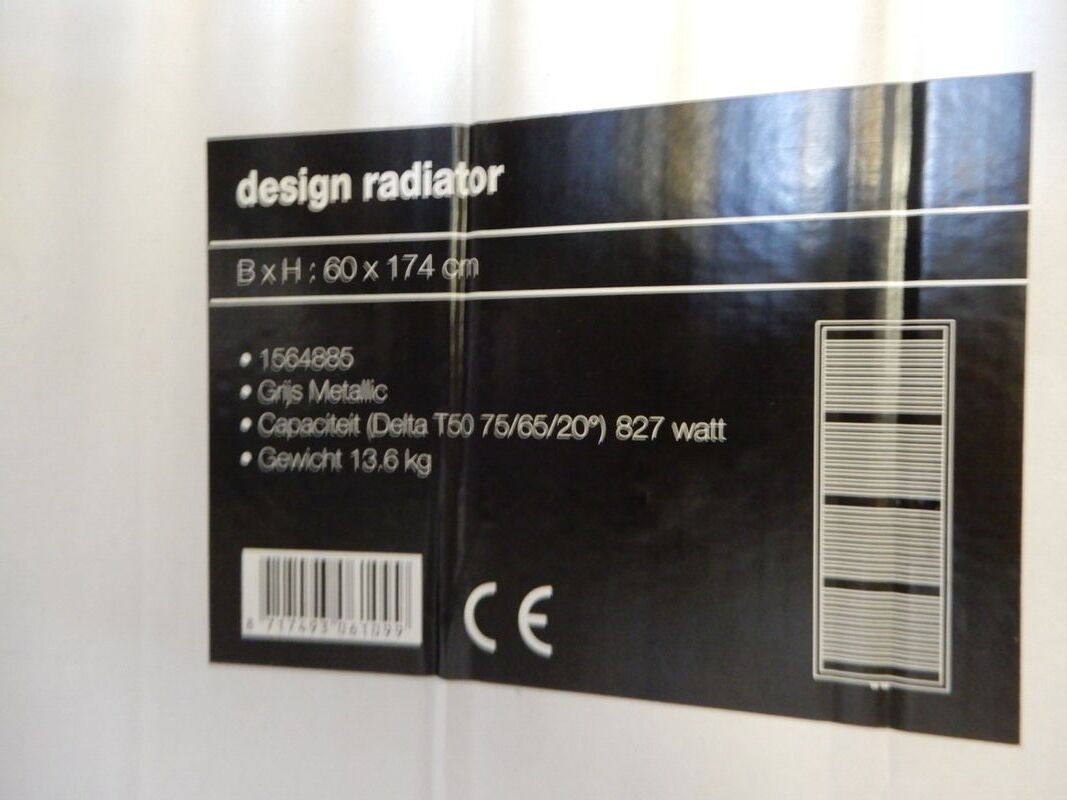 Handdoekradiator, antraciet, 1740x600 – foto 4 – kavel bij Onlineveilingmeester, Assen