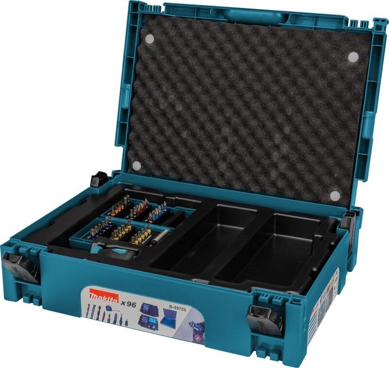 2x 90-delige bit/schroef/boor accessoire set, Makita, B49725 – foto 2 – kavel bij Onlineveilingmeester, Raalte