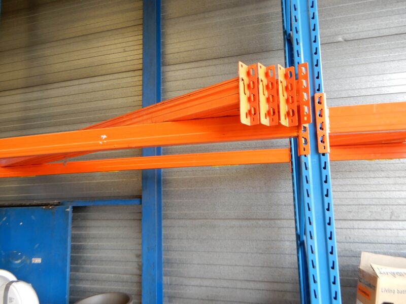 Ca. 6,1mtr Palletstelling, oranje/blauw – foto 3 – kavel bij Onlineveilingmeester, Assen
