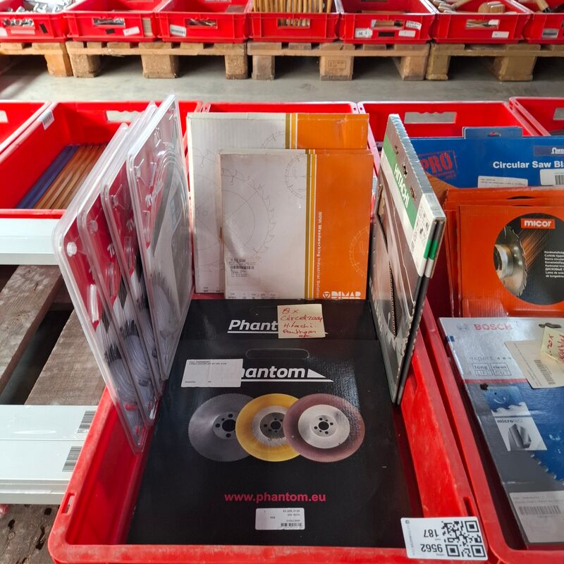 8x Diverse cirkelzaagblad o.a. Phantom, Makita – kavel bij Onlineveilingmeester, Winsum
