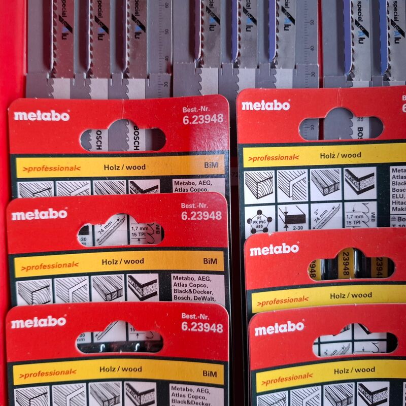 Ca. 69x Diverse decoupeerzaag zaagblad Metabo en Bosch – foto 8 – kavel bij Onlineveilingmeester, Winsum