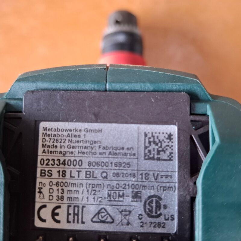 Accu boormachine Metabo, BS 18 LT BL Q, bouwjaar 2018 – foto 4 – kavel bij Onlineveilingmeester, Winsum