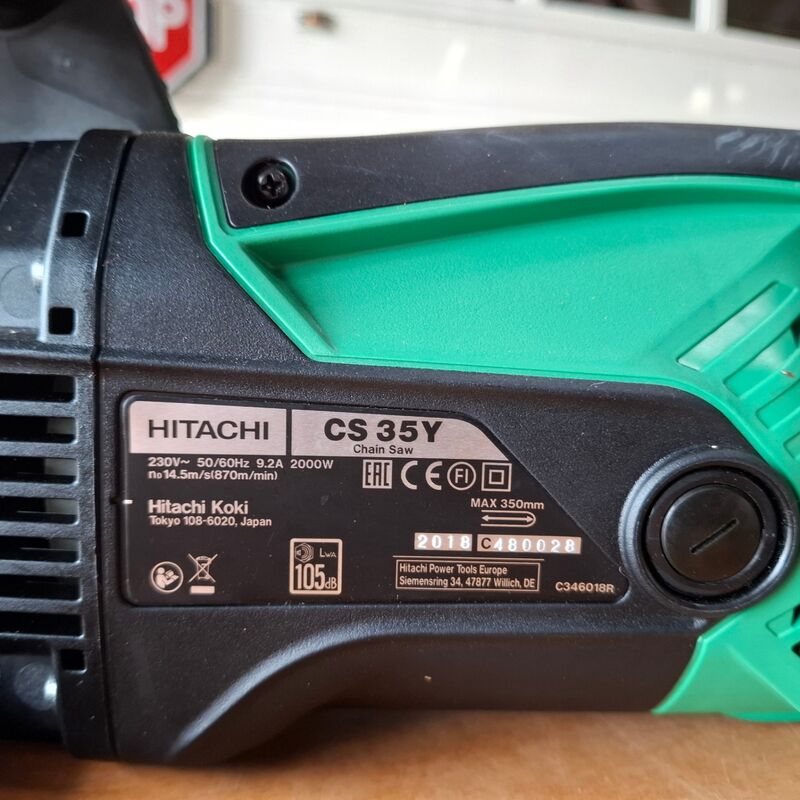 Elektrische kettingzaag Hitachi, CS30Y – foto 5 – kavel bij Onlineveilingmeester, Winsum