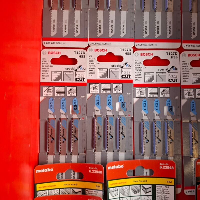 Ca. 69x Diverse decoupeerzaag zaagblad Metabo en Bosch – foto 5 – kavel bij Onlineveilingmeester, Winsum