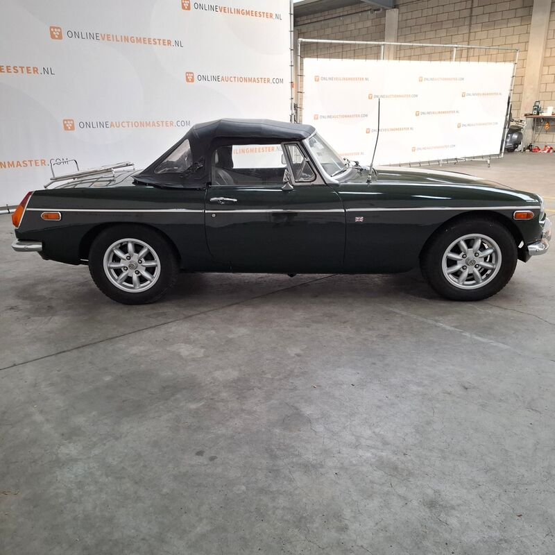 Personenauto, MG, B type, 1.8 Roadster, 1974 – foto 4 – kavel bij Domeinen Roerende Zaken, Soesterberg