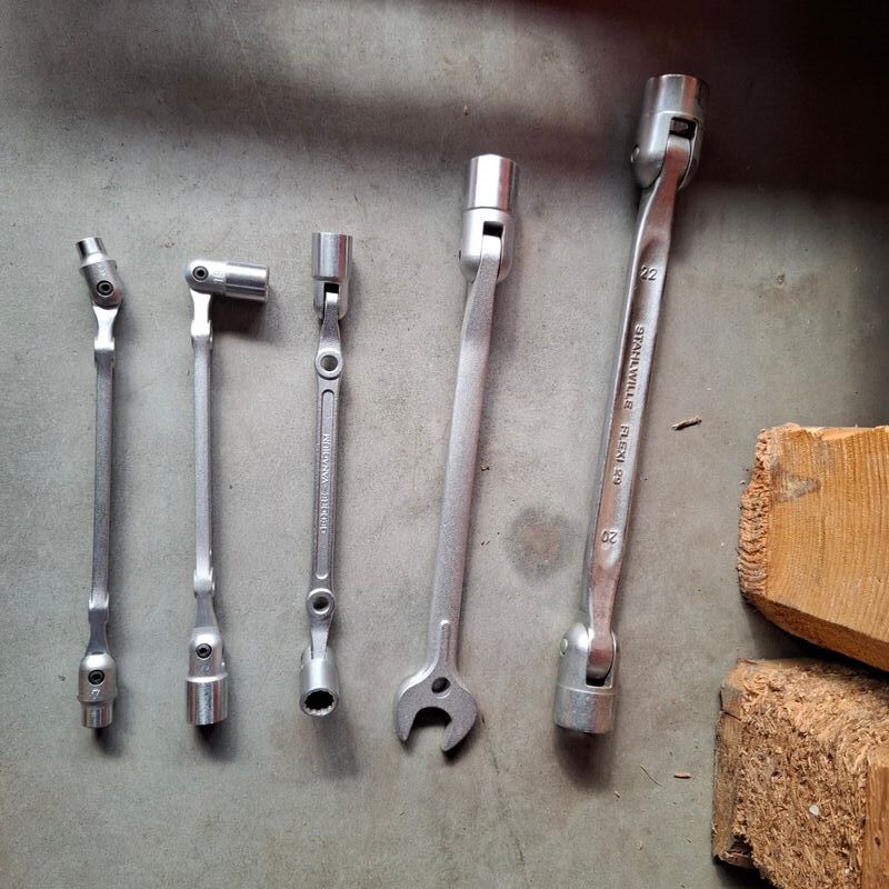 Ca. 95x Diverse scharnierende dopsleutel Gedore – foto 2 – kavel bij Onlineveilingmeester, Winsum