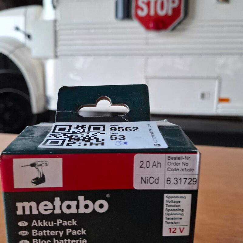 2x Accu met adapter Metabo, 12V 2.0Ah – foto 3 – kavel bij Onlineveilingmeester, Winsum