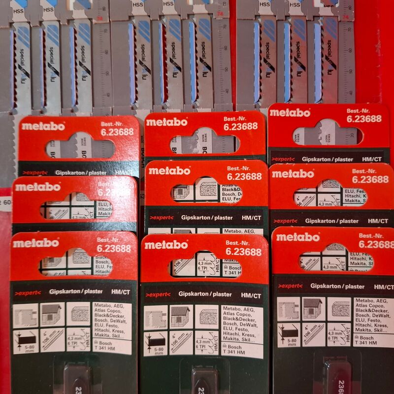 Ca. 69x Diverse decoupeerzaag zaagblad Metabo en Bosch – foto 10 – kavel bij Onlineveilingmeester, Winsum